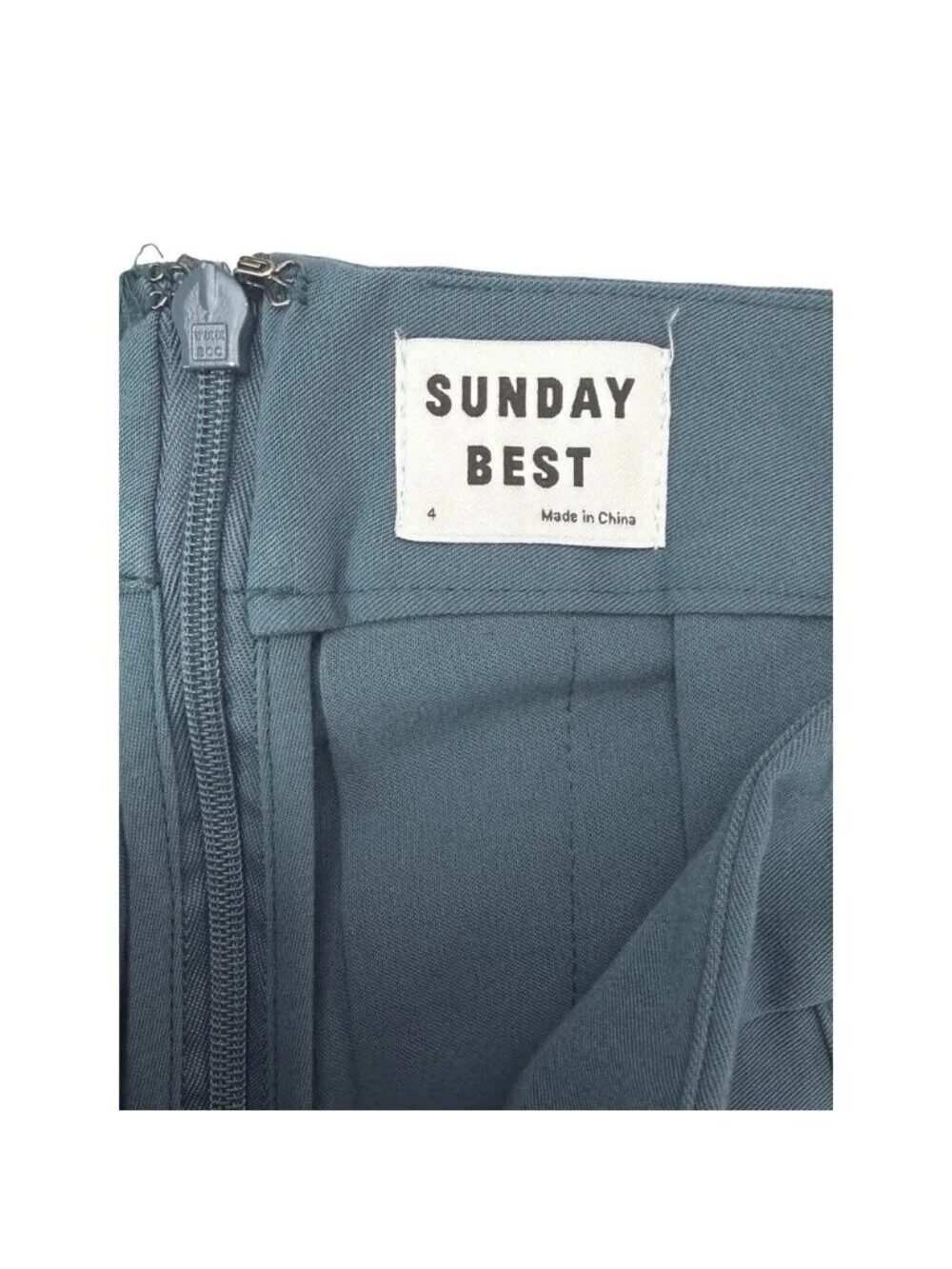Aritzia Sunday Best Olive Micro Skirt Pleated - Picture 4 of 5